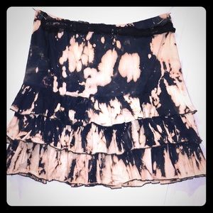 Upcycled tie-dye 💯 cotton ruffle skirt